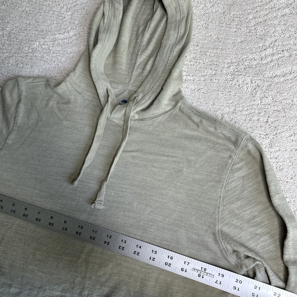 Men's Faherty Small Long Sleeve Pullover Hoodie‎ Lightweight Cotton - Picture 4 of 7